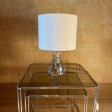 Vintage transparent glass lamp