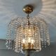 60s-70s crystal tassel cascade chandelier
