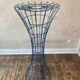 Verner Panton's blue lacquered metal diabolo-shaped coat rack