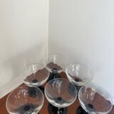 Set of 12 retro dessert cups