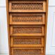 Chiffonnier vintage en rotin