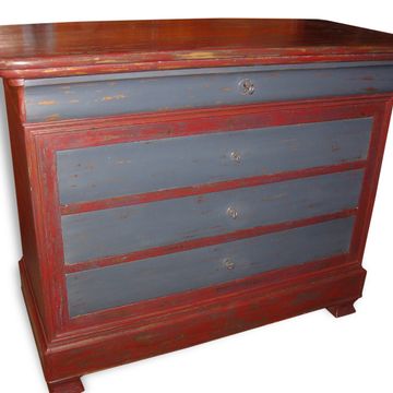Louis Philippe chest of drawers with a makeover