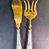Elegant vermeil and silver-plated fish service - Louis XVI style