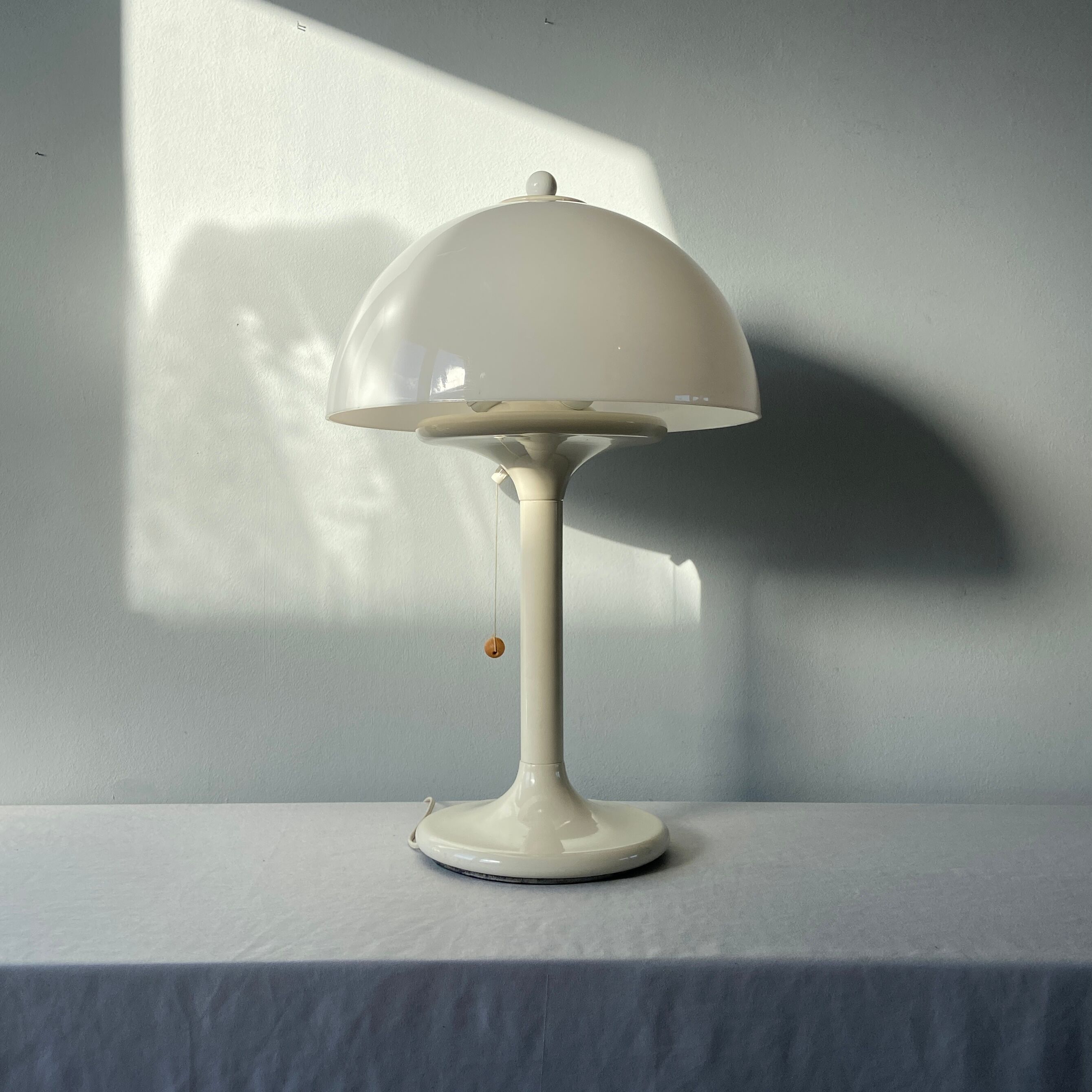 Vintage white Mushroom lamp