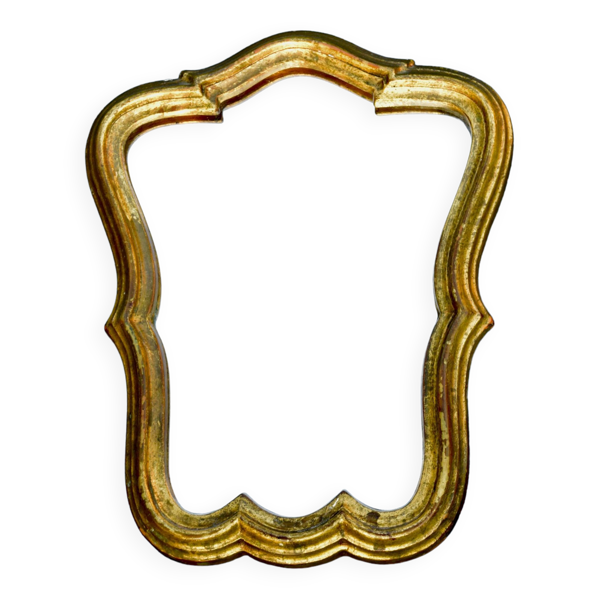 Mirror in gilded painted wood - 1960s