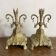 Paire de bougeoirs anciens en bronze