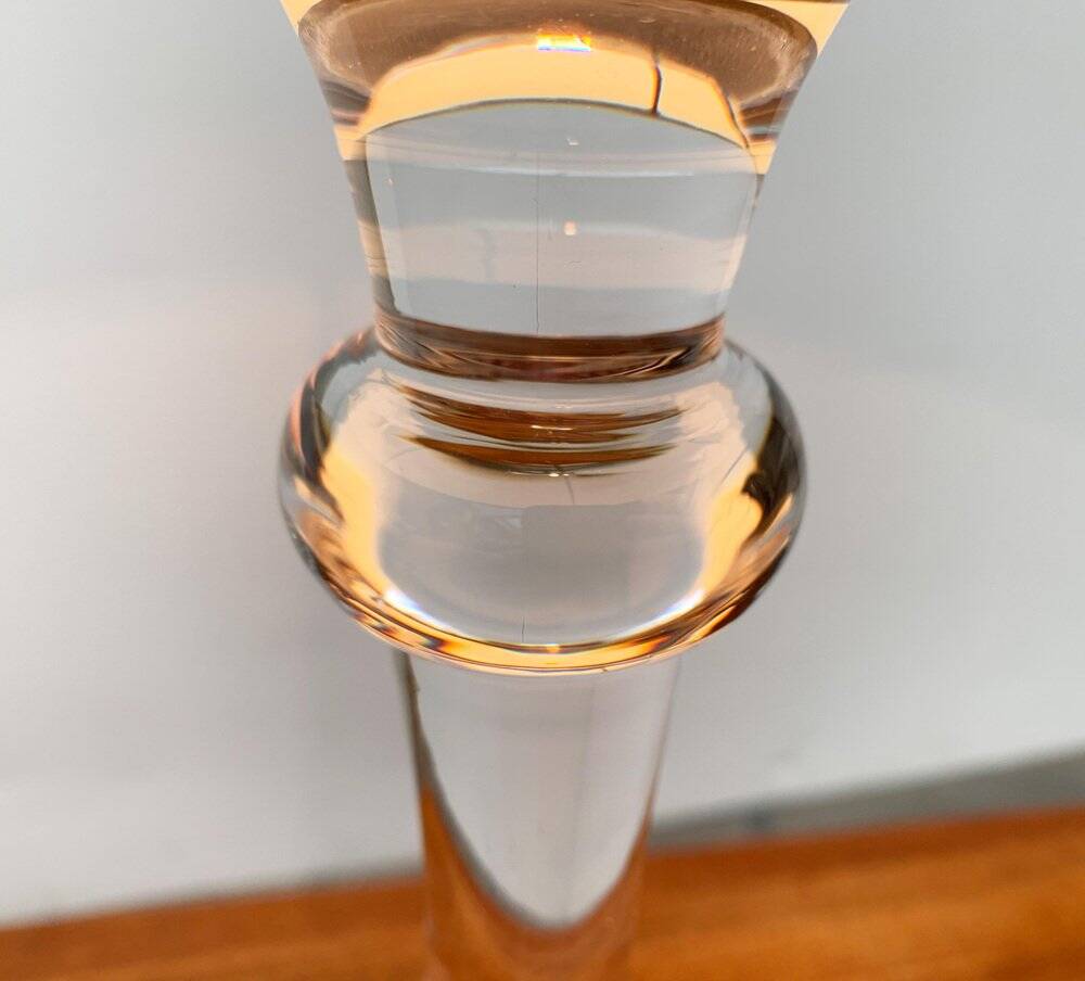 Mid-century German Tiffany glass table lamp by Ingo Maurer, 1960s.