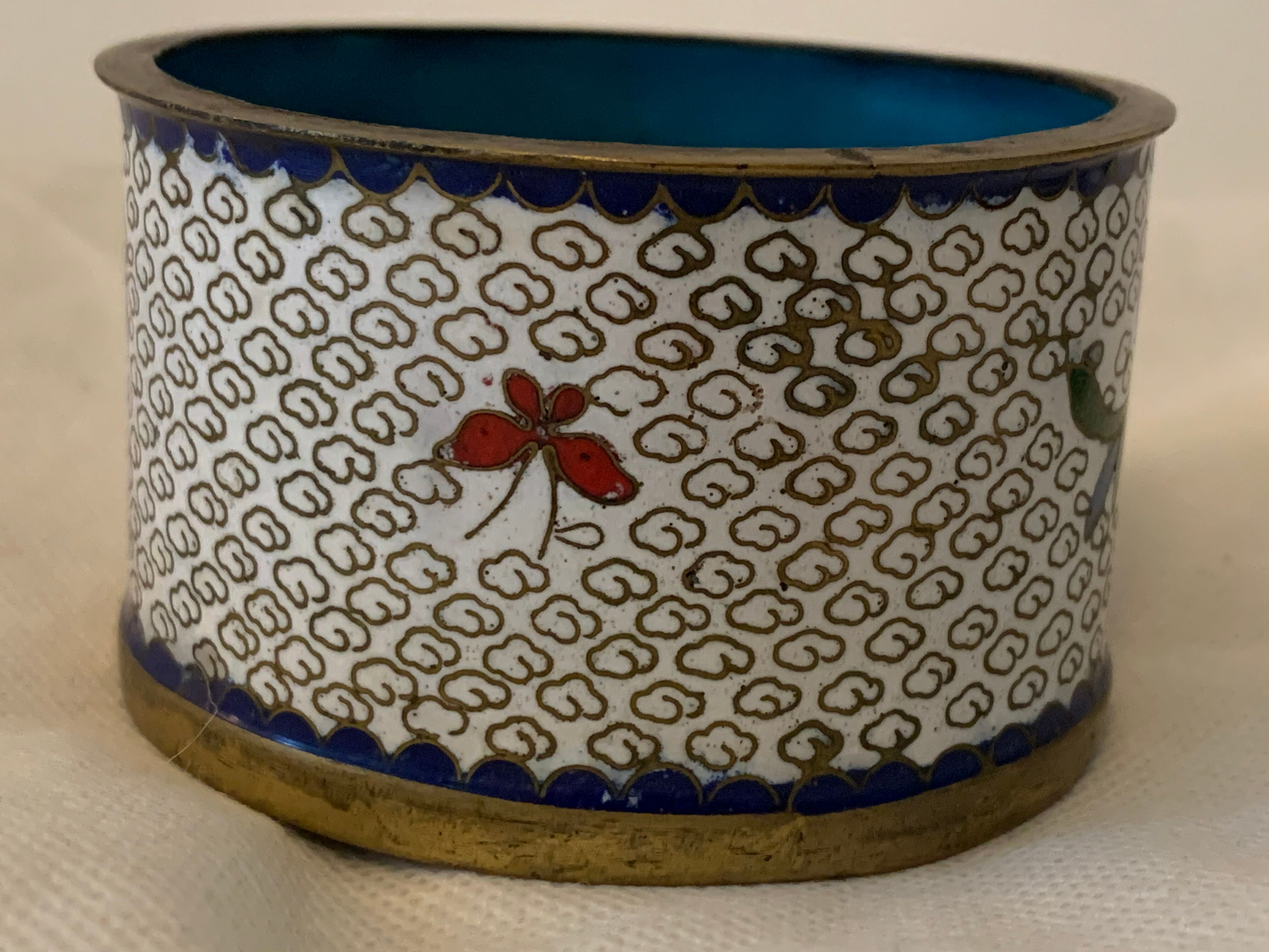 Asian enamels partitioned box