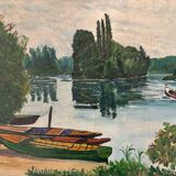 Boats in the Bois de Vincennes