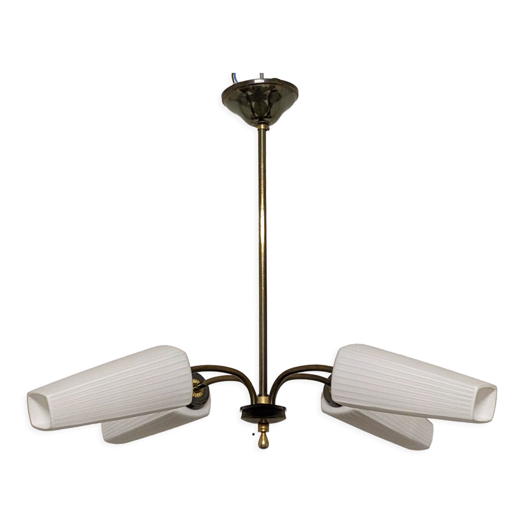 4-light chandelier from the 50s/60s