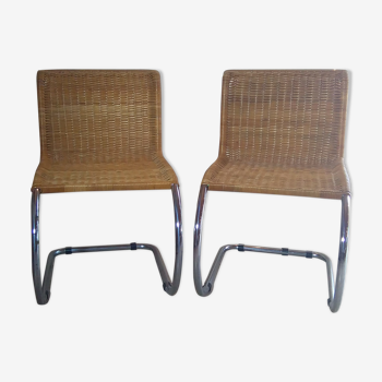 Pair of model chairs by Mies van der rohe S533