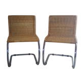 Pair of model chairs by Mies van der rohe S533