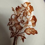 4 assiettes plates en terre de fer Salins