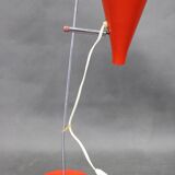 1960s Josef Hurka Red Table Lamp for Lidokov , Czechoslovakia