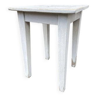 tabouret rustique vintage, french farmer Painted stool shabby chic 1930