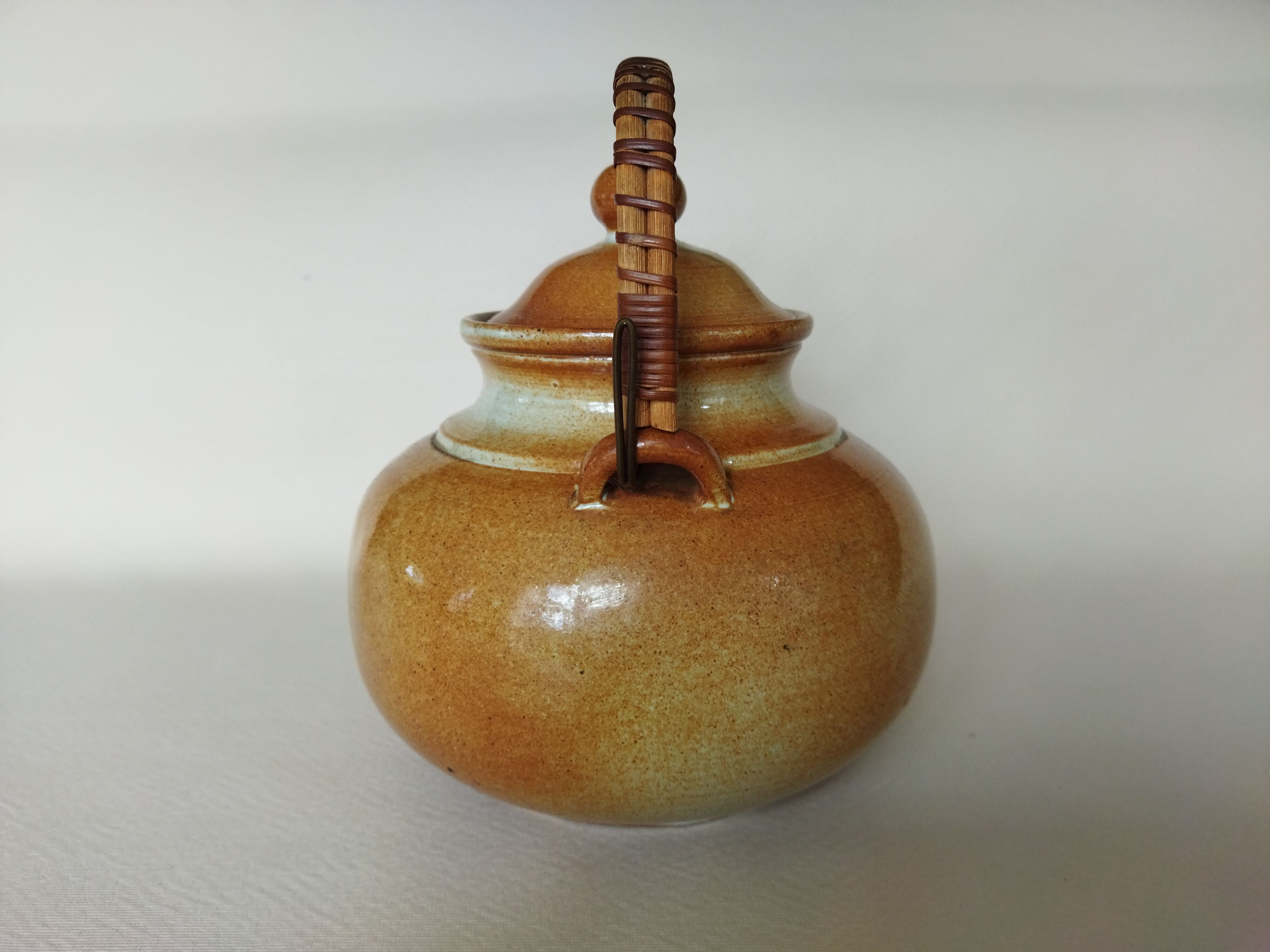 Montgolfier stoneware teapot 1960s