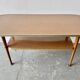 Mid-Century Formica Coffee Table with Lower Shelf