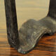 Brutalist wrought iron candle holder beaten