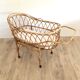 Vintage rattan cradle