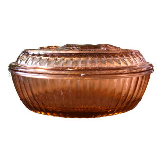 Beurrier vache verre rose
