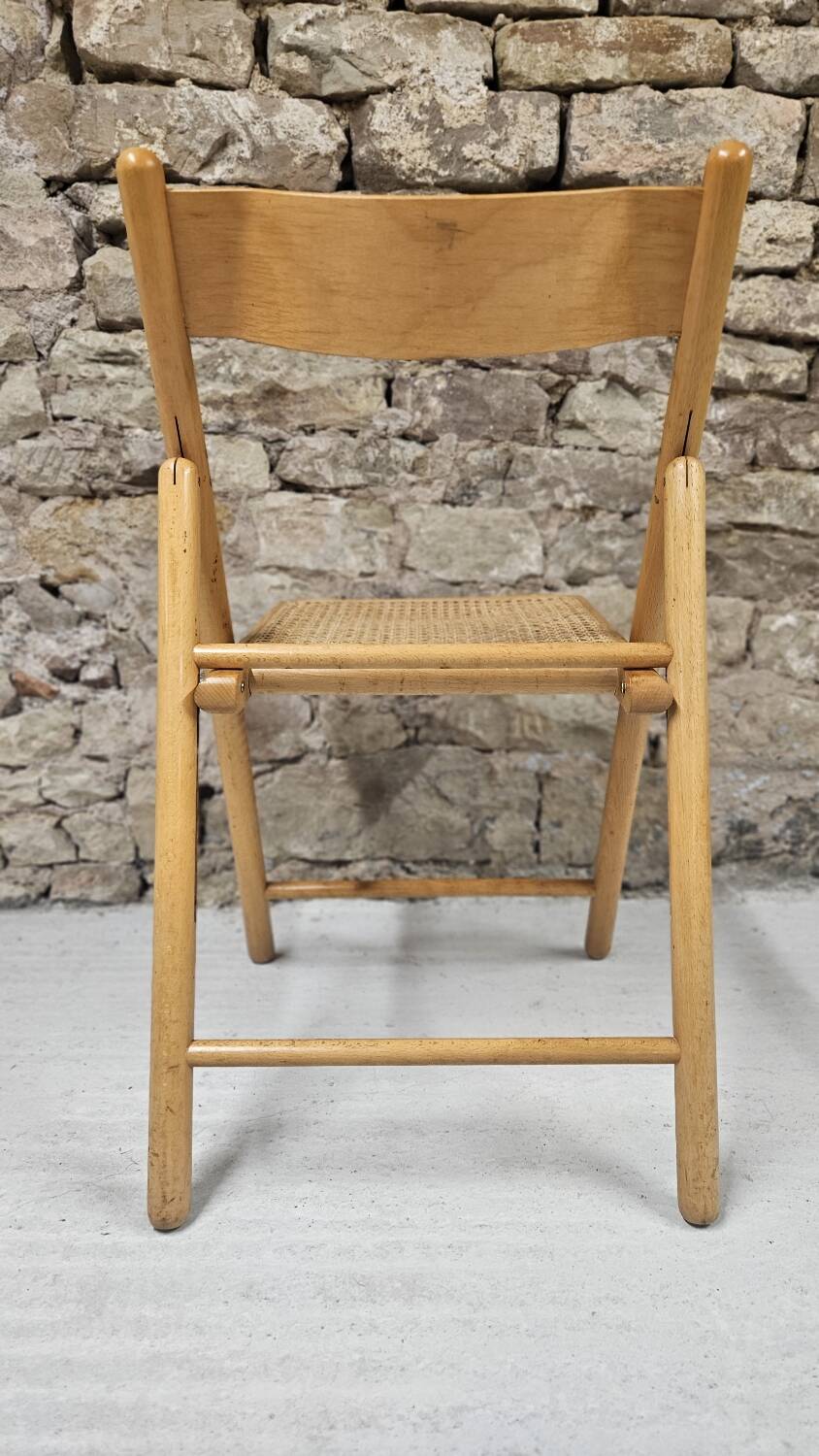 Folding cane chair from 1980