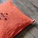 Moroccan orange cotton cushion