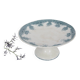 Old ceramic compote bowl, Prima de Saint Amand model, French manufacture, late 19th century