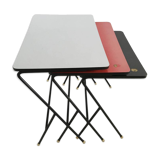 Set of nesting tables industrial by Pilastro 1960 s