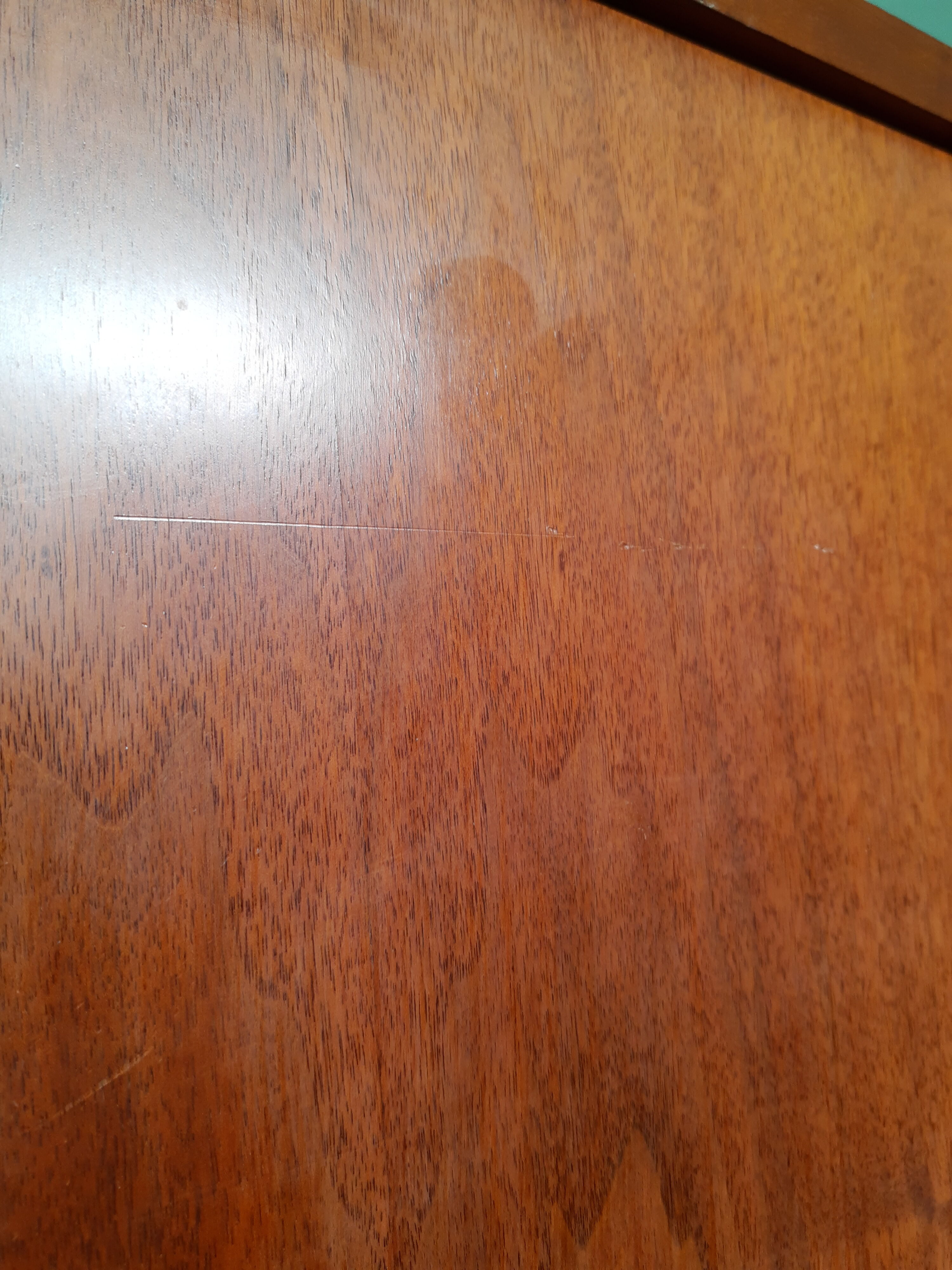 Bahut low teak vintage 80s