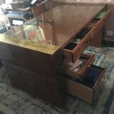 Elm burr desk Jean-Claude Mahey