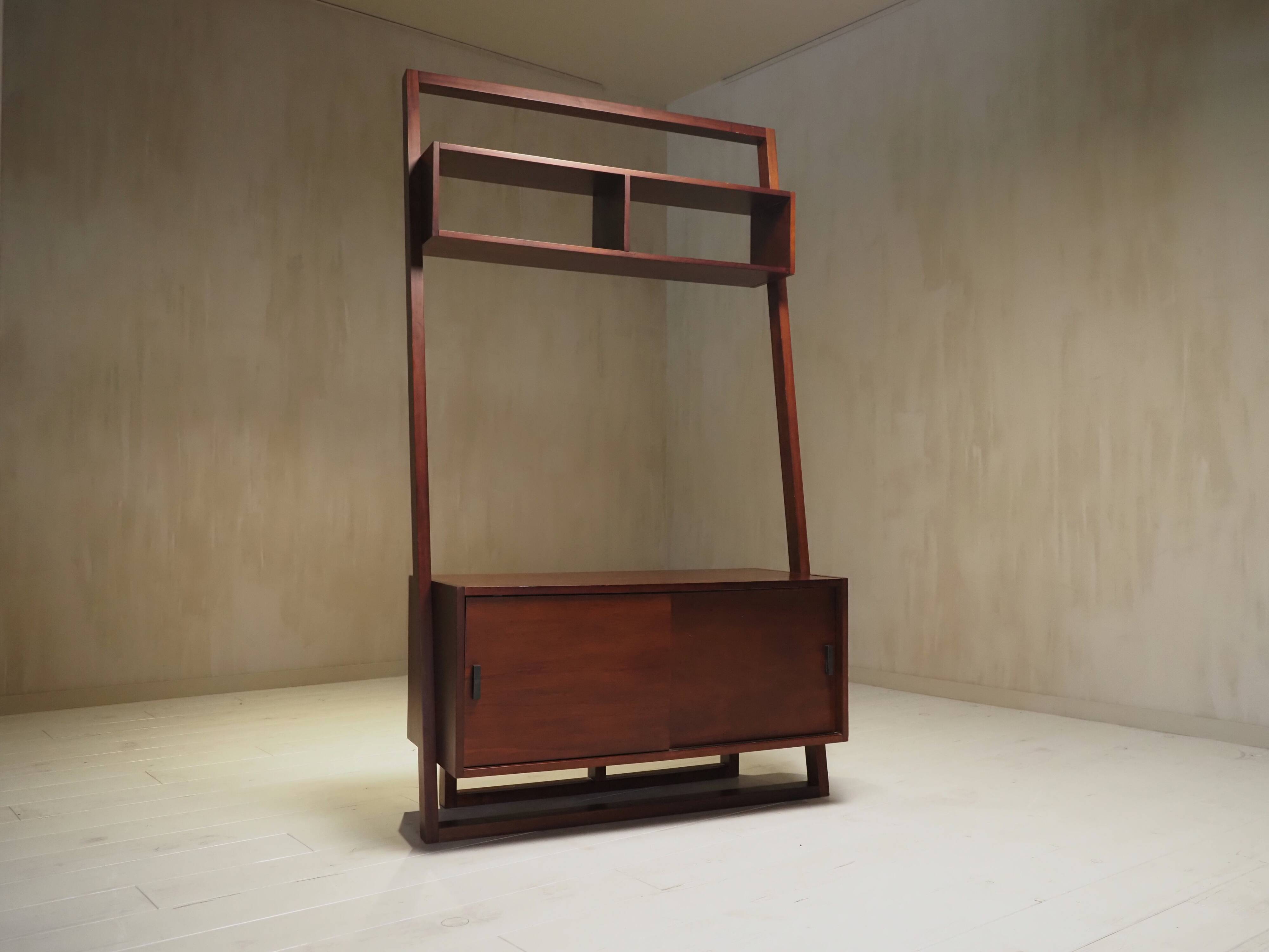 Vintage wardrobe or room divider from the 1970s.