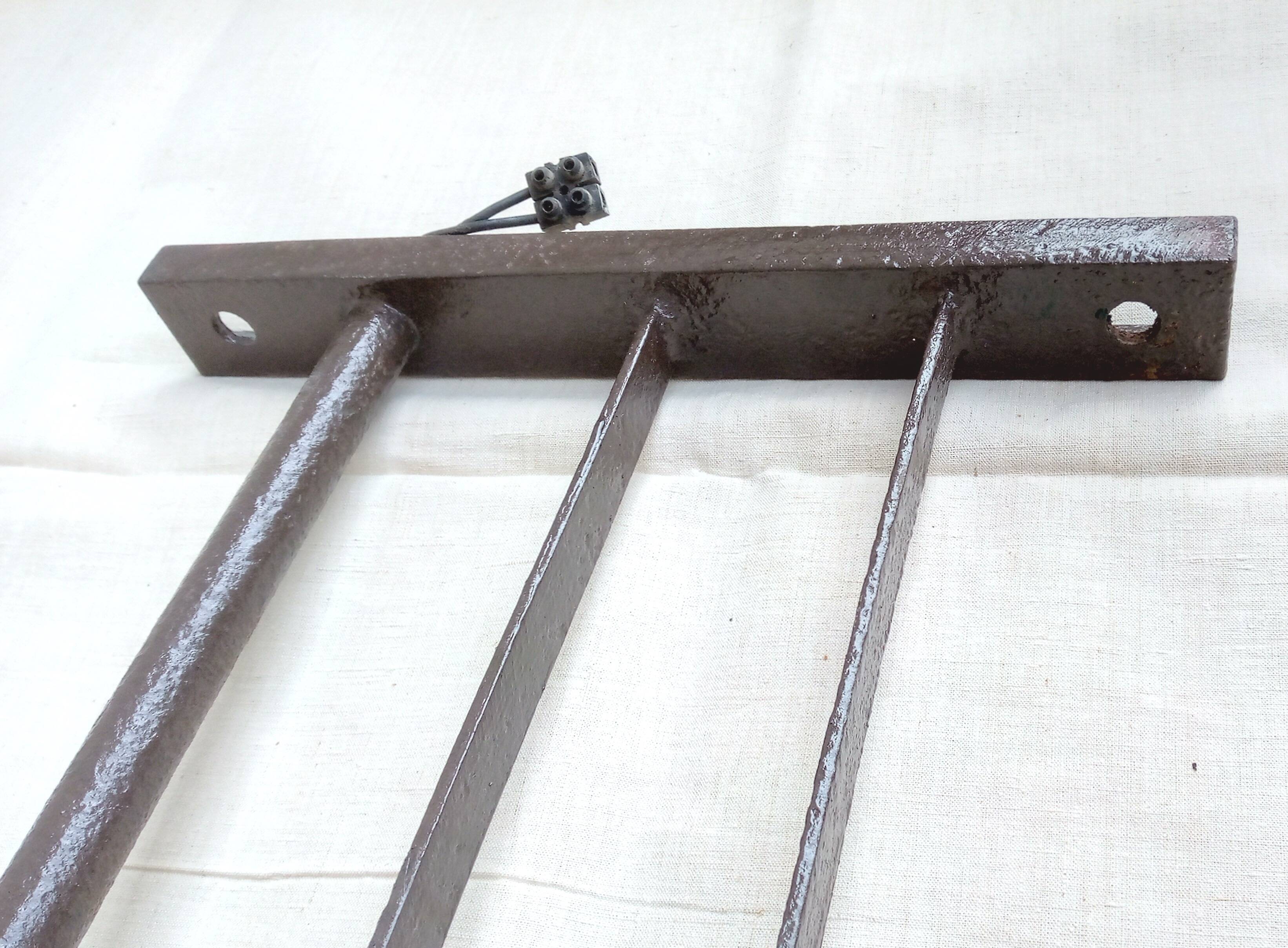 Street light, gallows, industrial wall light in copper from the 1930s