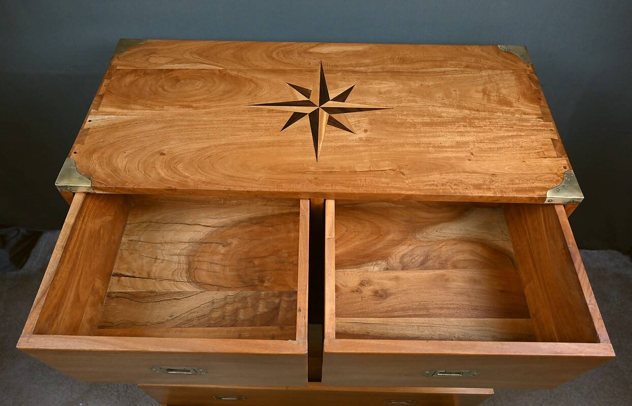 Marine Commode in Teak, India – 20th Century