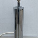 Italian lamp foot Ticino stainless steel cylinder 1970