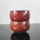 Duo de coupelles vintage en céramique rouge émaillée