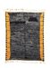 Moroccan Berber rug Mrirt black and orange handmade in wool