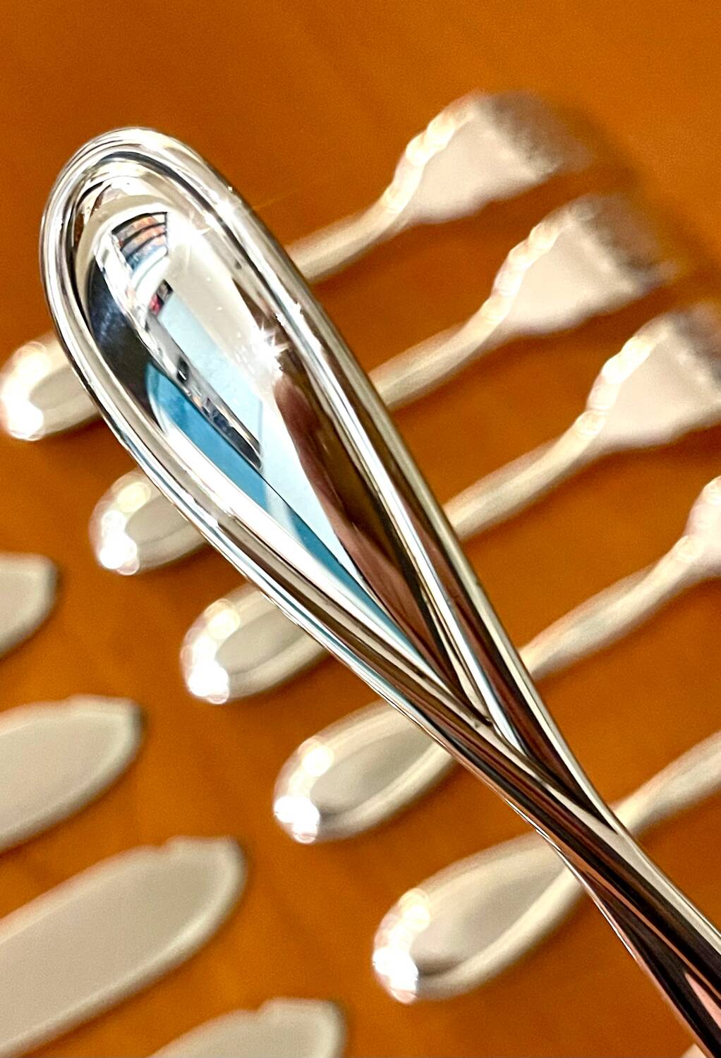 Christofle Galéa, fish cutlery, 6 forks, 6 knives.