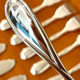 Christofle Galéa, fish cutlery, 6 forks, 6 knives.