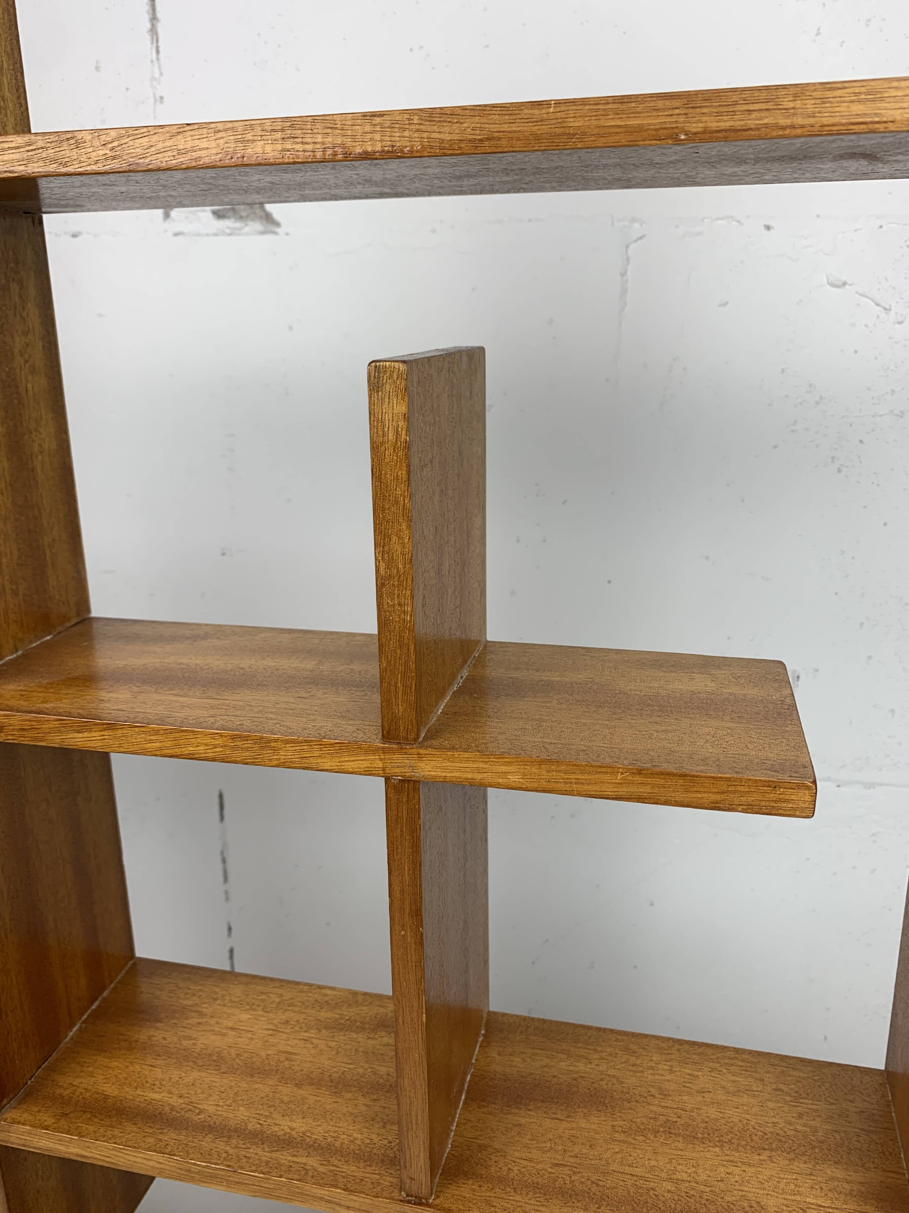 Midcentury Scandinavian teak wall shelf unit, 1960s-1970s
