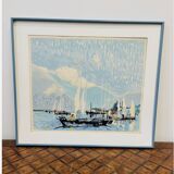 Colour lithograph by Georges Roudneff (1933)