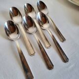 6 Silver-Plated Metal Table Spoons by DAM