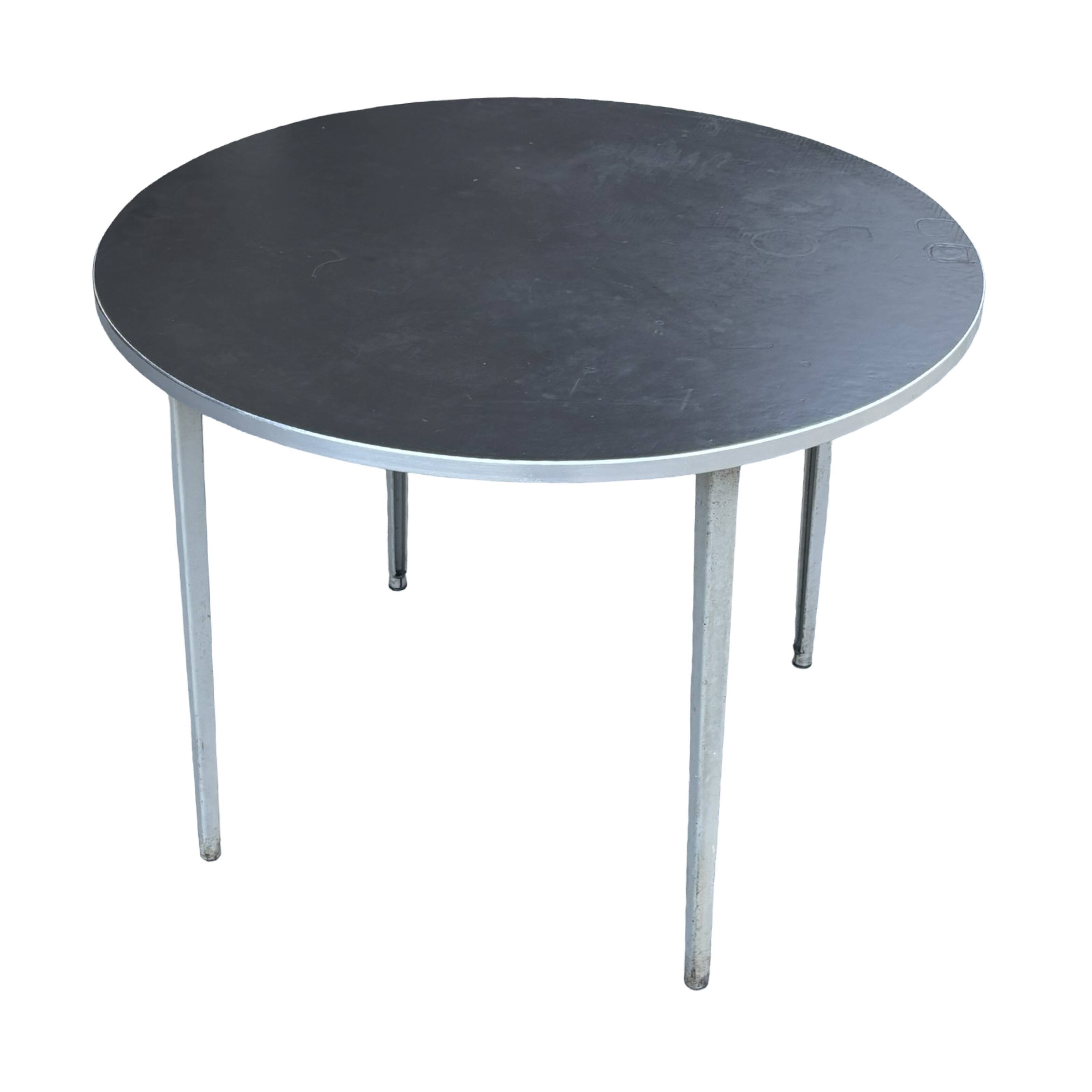 Friso Kramer Reform table round with linoleum top 1960