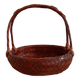 Japanese woven bamboo basket. Ikebana.
