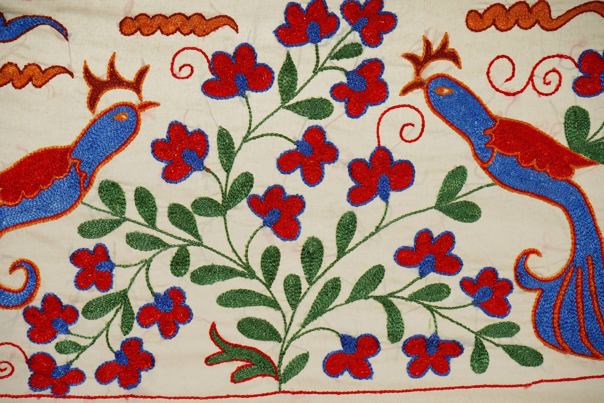 Vintage Turkish hand-knotted rug 45x96cm