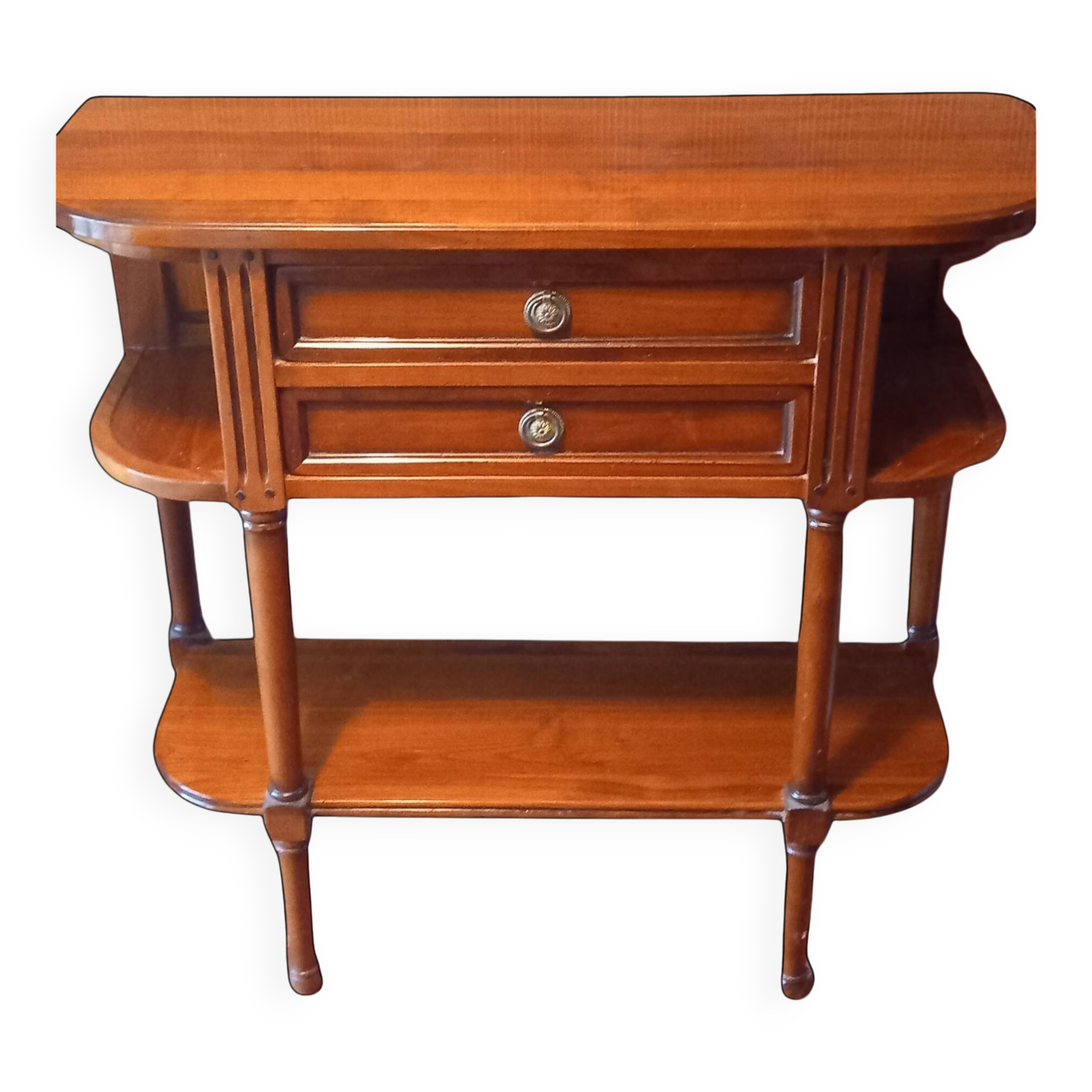 Chest of drawers, console in cherry wood