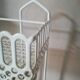 Open metal shelf