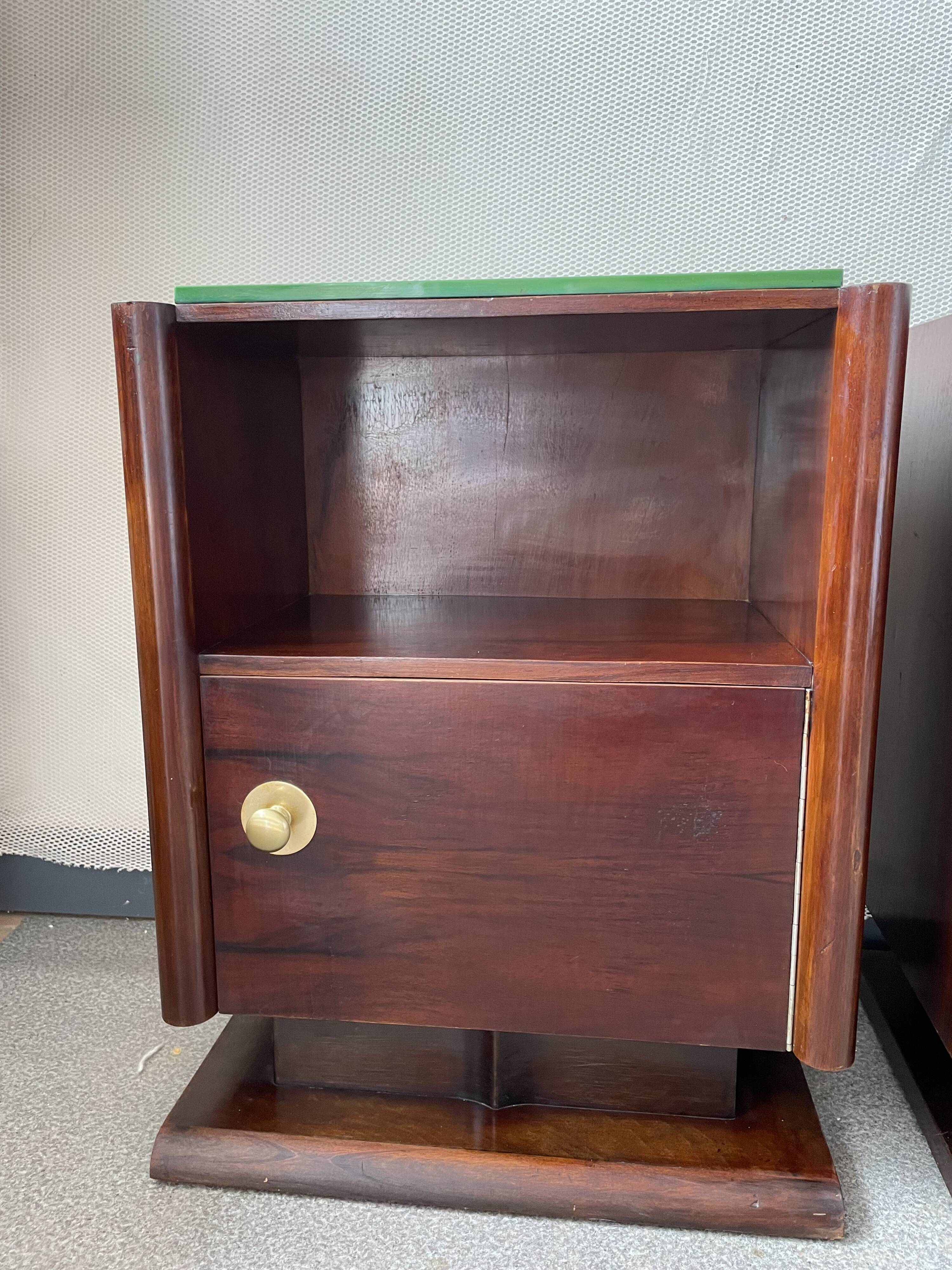 Pair of bedside art deco