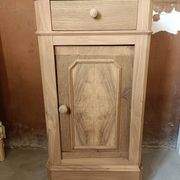 Renovated oak bedside table