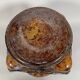 Art Deco Glass and Wrought Iron Vase Le Lorrain Nancy 20th Century