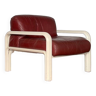 Gaëtana Aulenti vintage leather armchair from the 70s